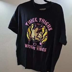 Black Graphic Tee - Witchy Vibes